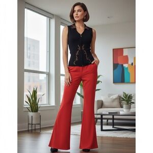 Vintage 1970s Embroidered Zip-Front Top | Kenneth Miller | Size L